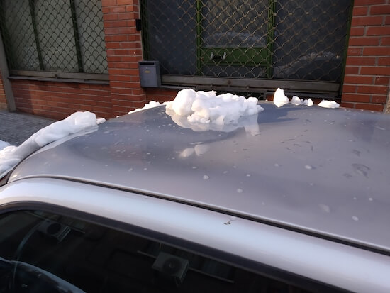 caida nieve coche madrid